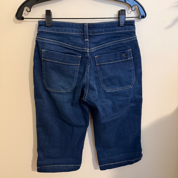 Pilcro Mid-Rise Patch Pocket Denim Bermuda Shorts - Picture 7 of 9